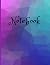 Notebook: Purple/Teal Color...