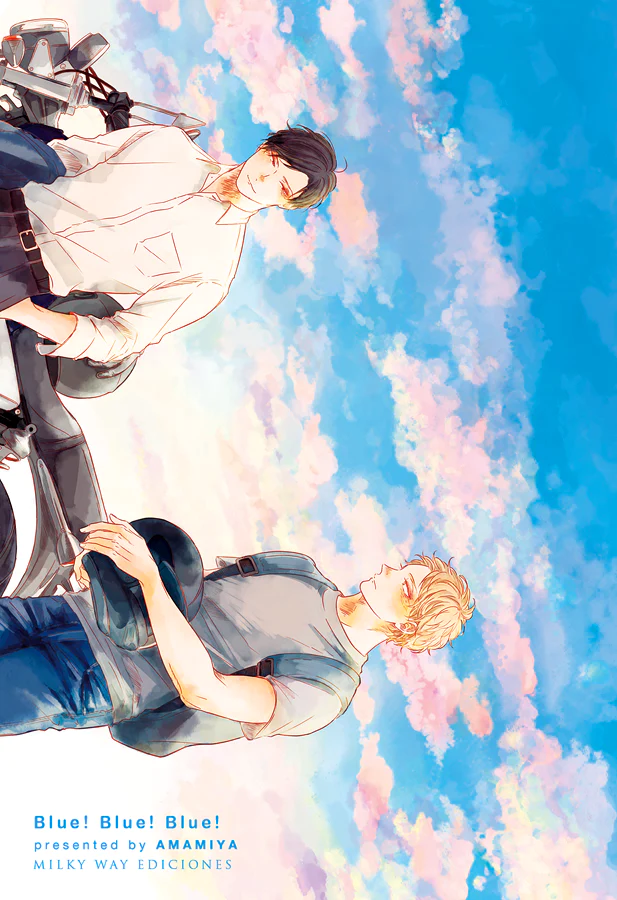 Portada de Blue! Blue! Blue!, de Amamiya