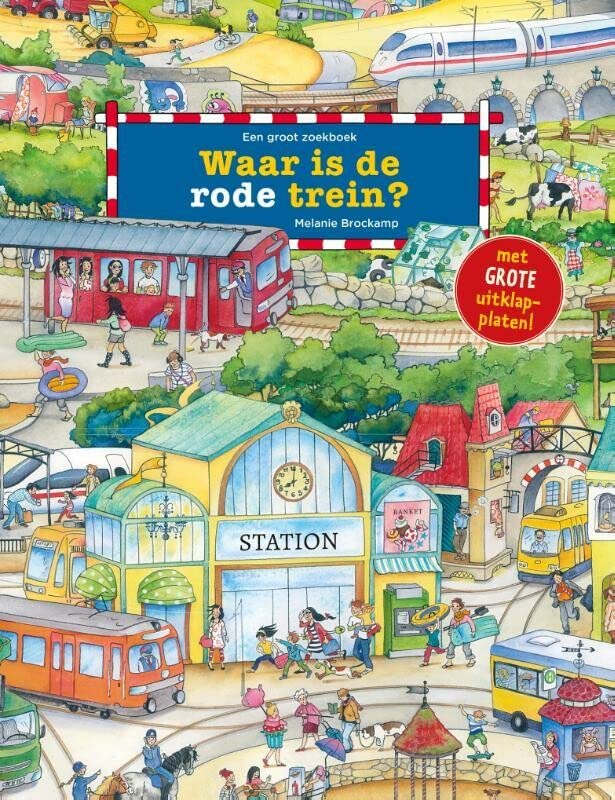 Waar is de rode trein? (Board Book)