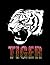 Notebook: Notebook journal with a tiger on the cover - College Ruled - lined 8.5 x 11 - 120 pages