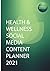 Health and Wellness Social ...
