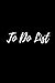 TO-DO LIST NOTEBOOK A Minim...