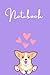 Cute Corgi Pet Dog Notebook...