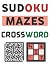 Sudoku mazes crossword: 100...