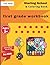 first grade workbook Starting School & Coloring book for kids Ages 3+ Ideal for home learning (Education for All Library): preschool workbook +120 page