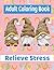 Adult Coloring Book, Relieve Stress by Sparkling Liva