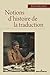 Notions d'histoire de la tr...