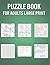 Puzzle Book For Adults Larg...