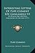 Interesting Letters Of Pope Clement XIV, Ganganelli V1 by Pope Clement