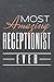 Most Amazing Receptionist Ever: Receptionist Dot Grid Notebook, Planner or Journal - 110 Dotted Pages - Office Equipment, Supplies - Funny Receptionist Gift Idea for Christmas or Birthday