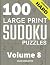 100 Large Print Hard Sudoku...