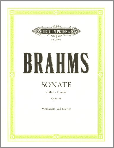 Cello Sonata No. 1 in E minor Op. 38 (Edition Peters)