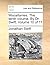 Miscellanies. The tenth vol...