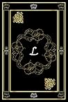 L: black background painted in golden wonderful, Cute Initial Monogram Letter L College Ruled Notebook, Pretty Personalized Medium Lined Journal & Diary - 6x9 - 120 pages