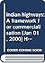 Indian highways: A framewor...