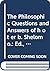 The Philosophic Questions and Answers of Ḥōṭer ben Shelōmō by David R. Blumenthal