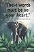 These Words Must Be On Your Heart by Samantha Capps