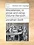 Miscellanies, in prose and ...