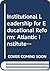 Institutional leadership fo...