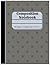 Composition Notebook Grey Polka Dot