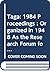 Taga: 1984 Proceedings : Or...