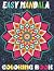 Easy Mandala Coloring Book:...