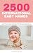 2500 International baby nam...