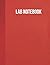 Lab Notebook: Red Design | Large Laboratory Note Book for School, Research, Analytical, Quality, Clinical, Production, or Cleanrooms | 8.5 x 11 | 120 Pages