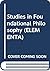 Studies in Foundational Phi...