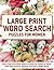 Jumbo Word Search Puzzles For Women: Over 85 Positive Puzzle Pages With 2100 Relaxing And Inspirational Words For Seniors & Adults, Beautiful Flowers Cover