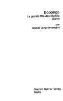 Bobongo: La grande fête des Ekonda (Zaire) (Mainzer Afrika-Studien)
