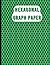 Hexagonal Graph Paper Notebook: Green 8.5" x 11" Inches Notebook For Biochemistry & Chemical Structures