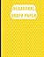 Hexagonal Graph Paper Notebook: Yellow 8.5" x 11" Inches Notebook For Mosaic & Tiling Designers