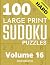 100 Large Print Hard Sudoku...