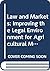 LAW MARKETS IMPROVING THE LEGAL ENVIRONMENT FOR AGRICULTURAL ... by Cormac Cullinan