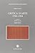 Critica d'arte: 1946-1984 (Serie di estetica e critica d'arte) (Italian Edition)