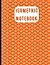 Isometric Notebook: Orange 8.5 x 11" Isometric Graph Paper For Gaming & Drawing