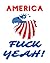 AMERICA FUCK YEAH! Notebook & Journal - 200 page 8x10 college... by Synergy Books