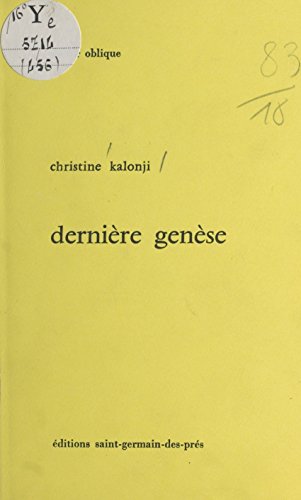Dernière genèse (Miroir Oblique) (French Edition)