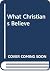 What Christians believe