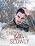 Snow falls slowly