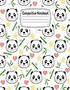 Composition Notebook: Panda Pretty Wide Ruled Paper Notebook Journal | Cute Baby Pink Bamboo & Panda Wide Blank Lined Workbook for Teens Kids Students Girls for Home School College for Writing Notes.
