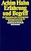 Erfahrung und Begriff: Zur Konzeption einer soziologischen Erfahrungswissenschaft als Beispielhermeneutik (Suhrkamp Taschenbuch Wissenschaft) (German Edition)
