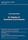 Zur Negation im Russischen und Polnischen (Slavistische Beiträge) (German Edition)