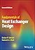 Fundamentals of Heat Exchanger Design