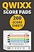 Qwixx Score Pads: 200 Qwixx...