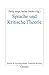 Sprache und Kritische Theorie