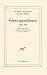 Correspondance: (1950-1962)