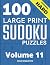 100 Large Print Hard Sudoku...