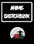Anime Sketchbook: Blank Pag...